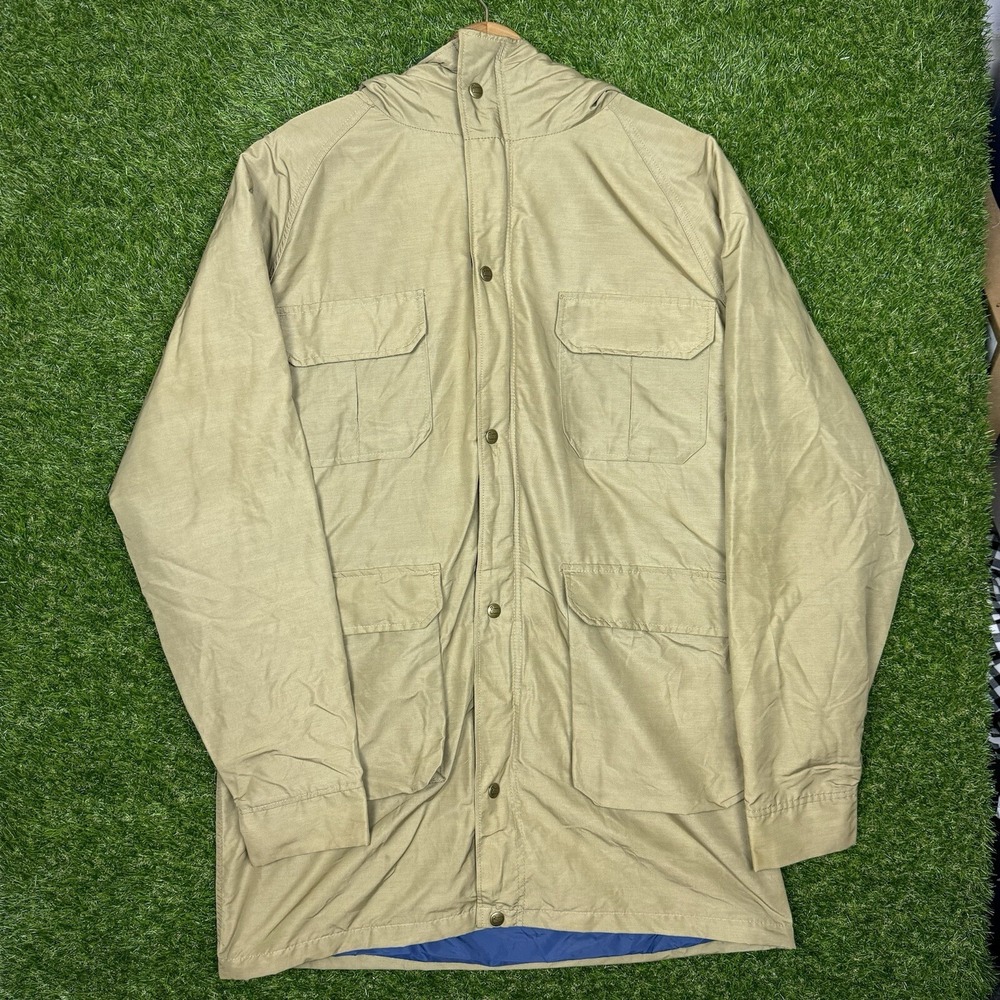 Vintage 80s Woolrich Field Coat Jacket Workwear Made in USA Beige L